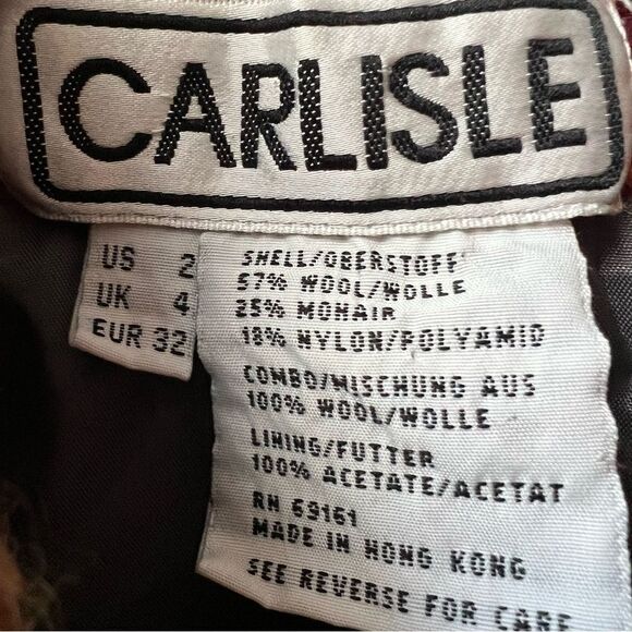 Carlisle wool/ mohair blend cropped jacket Sz 2 - Picture 6 of 6